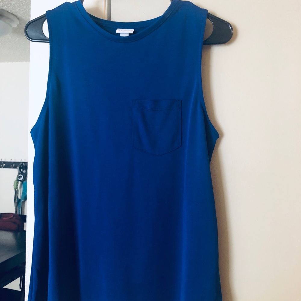 Small blue A New Day tank top